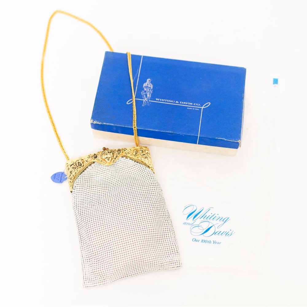 NWT VINTAGE Whiting and Davis Vintage Mesh Bag Schiaparelli Era - Picture 4 of 15
